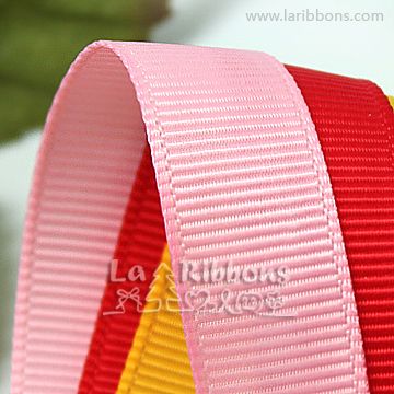 Grosgrain Ribbon, Polyester Ribbon, Woven Ribbon, Pink Ribbon